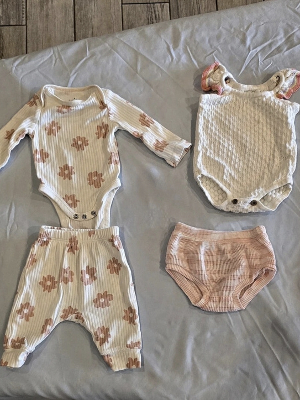 Cloud Island Baby Newborn Floral Matching Set